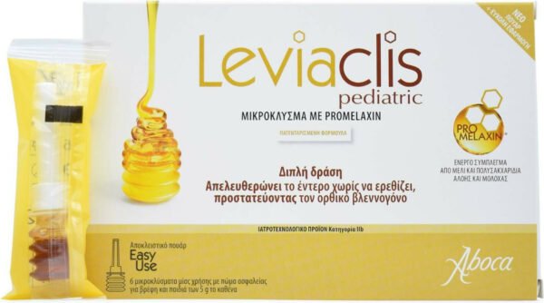 Aboca Leviaclis Pediatric 6x5gr (Βρεφικά - Παιδικά Μικροκλύσματα Μελιού)