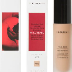Korres Wild Rose Brightening Second-Skin Foundation SPF15 WRF3 30ml