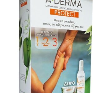A-Derma Αδιάβροχο Παιδικό Αντηλιακό Σετ Spray Protect για Πρόσωπο & Σώμα SPF50 200ml & Δώρο Τσαντάκι