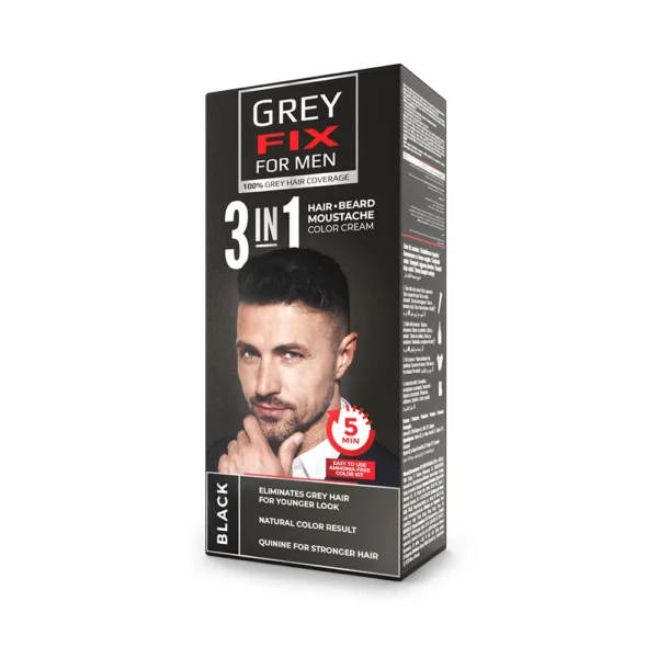 GREYFIX FOR MEN 3 ΣΕ 1 χρώμα κρέμα Μαύρο 40 ml