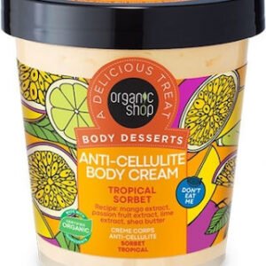 Organic Shop Body Dessers Κρέμα για Αδυνάτισμα και την Κυτταρίτιδα Σώματος Tropical Sorbet 450ml