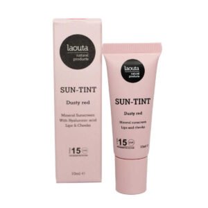 Laouta Natural Products Sun-Tint Αντηλιακό Χειλιών SPF15 με Χρώμα Dusty Red 10ml