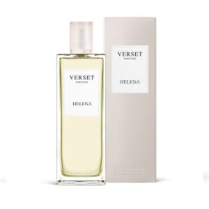 Η Verset Parfums δημιούργησε μια συλλογή αρωμάτων σχεδιασμένα σύμφωνα με τις τελευταίες εξελίξεις της αρωματοποιίας, έτσι ώστε να καλύψει τις τρέχουσες ανάγκες της αγοράς. Η Verset Parfums έχει ενσωματώσει αποστάγματα τελευταίας γενιάς με απώτερο στόχο τη δημιουργία αρωμάτων που εξασφαλίζουν μια αξεπέραστη οσφρητική εμπειρία. Το Helena είναι ένα μαγευτικό άρωμα που εκφράζει αισθησιασμό για μια γυναίκα ερωτευμένη με την θηλυκότητα. Θυμίζει έντονα την… J’adore του Dior. Προσοχή Για εξωτερική χρήση μόνο. Φυλάξτε το σε σκιερό και δροσερό μέρος, μακριά από παιδιά. Εξαιρετικά εύφλεκτο προϊόν φυλάξτε το μακριά από φλόγα, πηγές θερμότητας, σπινθήρες. Να μην χρησιμοποιείται μετά το πέρας τριάντα έξι (36) μηνών από το πρώτο άνοιγμά του. Παρασκευάζεται στην Ισπανία. Περιεχόμενο – Συσκευασία: 50 ml