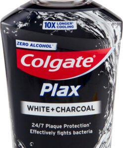 Colgate Plax White & Charcoal Στοματικό Διάλυμα κατά της Πλάκας για Λεύκανση 500ml