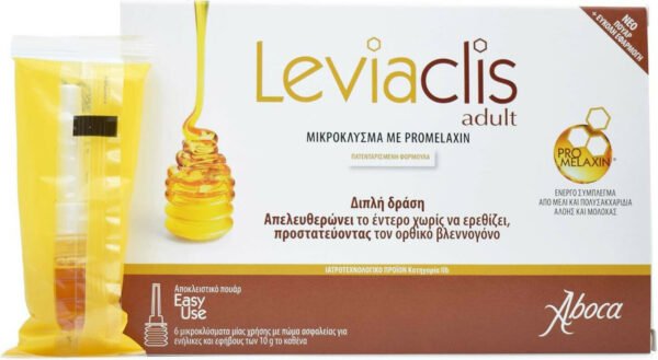 Aboca Leviaclis Adult 6x10gr (Μικροκλύσματα Μελιού για την Καταπόλεμηση της Δυσκολιότητας)
