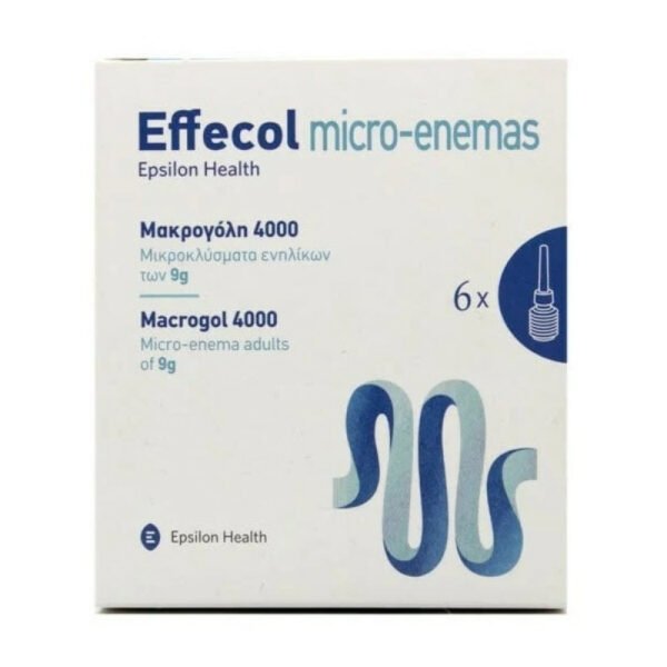 Epsilon Health Effecol Micro-Enemas Macrogol Μικροκλύσματα Ενηλίκων 6x9gr