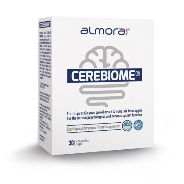 Almora Plus Cerebiome, Συμπλήρωμα Διατροφής Για Την Φυσιολογική Ψυχολογική & Νευρική Λειτουργία 30caps.