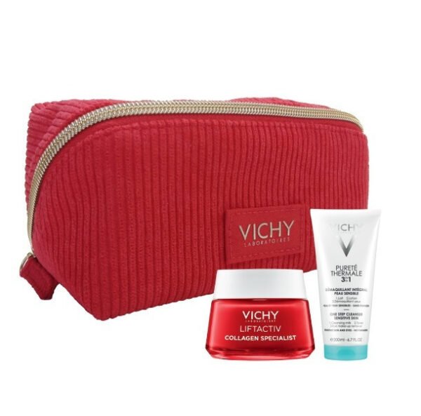 Vichy XMAS PROMO PACK Liftactiv Collagen Specialist Κρέμα Προσώπου 50ml & Γαλάκτωμα Καθαρισμού 200ml.