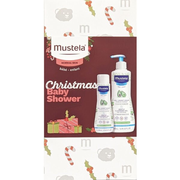 Mustela XMAS PROMO PACK Christmas Baby Shower, Βρεφικό-Παιδικό Αφροντούς Για Σώμα & Μαλλιά 500ml & 200ml.