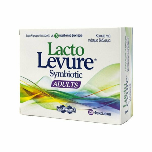 Uni-Pharma LactoLevure Symbiotic Adults Συμπλήρωμα Διατροφής Προβιοτικών 20Φακελίσκοι.