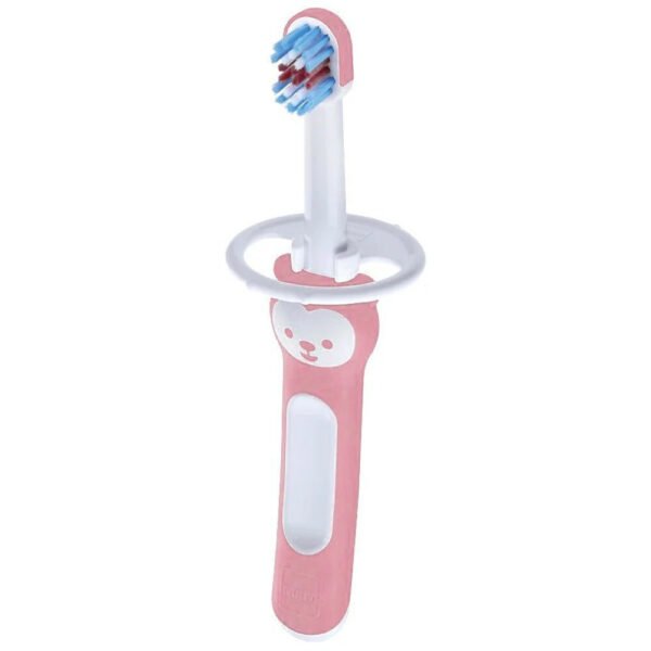 MAM - Baby's Brush Βρεφική Οδοντόβουρτσα Με Ασπίδα Προστασίας 6+ Μηνών Ροζ 1 τμχ