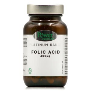 Power Of Nature Platinum Range Folic Acid Βιταμίνη για Ανοσοποιητικό 30 κάψουλες