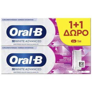 Oral-B Luxe 3D White Advanced Οδοντόκρεμα για Λεύκανση 2x75ml