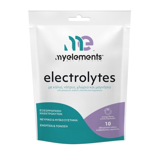 My Elements Electrolytes Ηλεκτρολύτες με Γεύση Πορτοκάλι, 10 αναβρ.δισκία